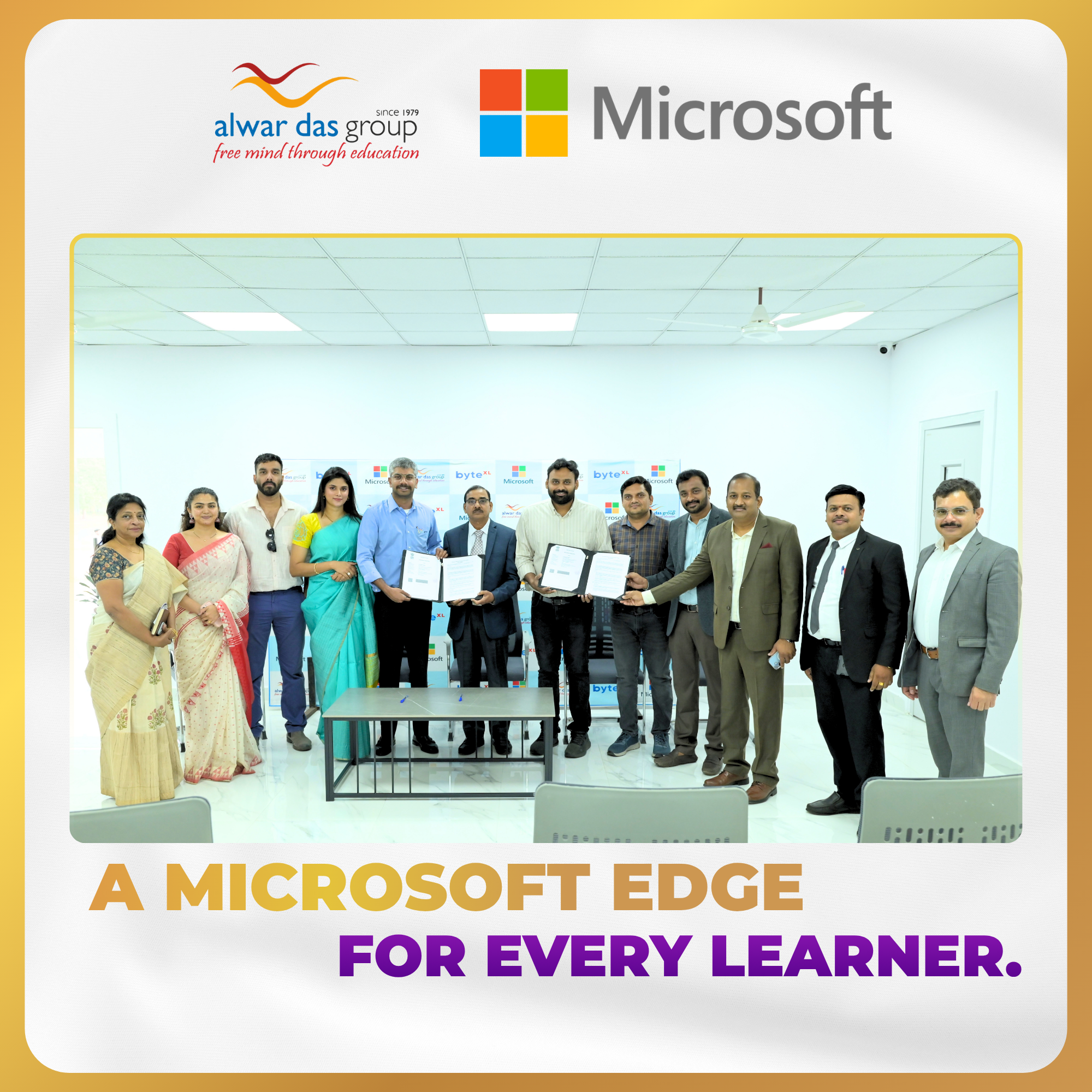 Alwar Das Group and Microsoft partnership signing ceremony